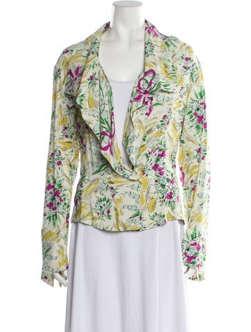 Vintage Tops Floral Print Blouse S