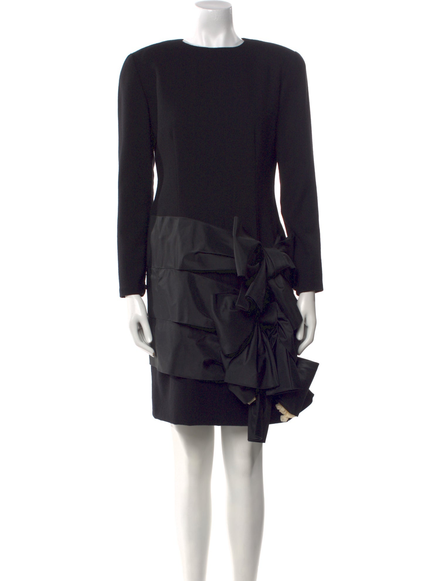 Vintage Bateau Neckline Mini Dress