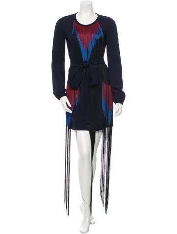 Vionnet Fringe Sash Tie Dress w/ Tags