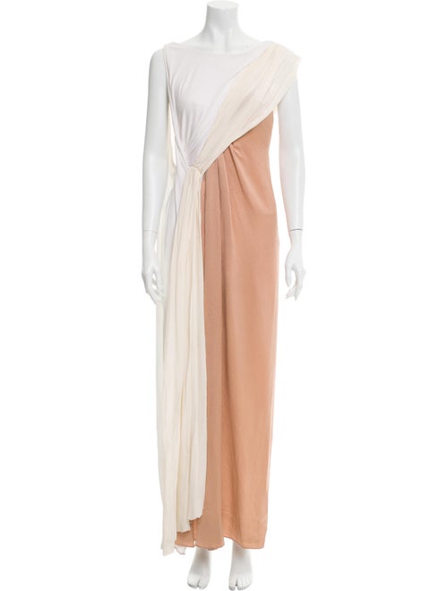 Vionnet One-Shoulder Long Dress
