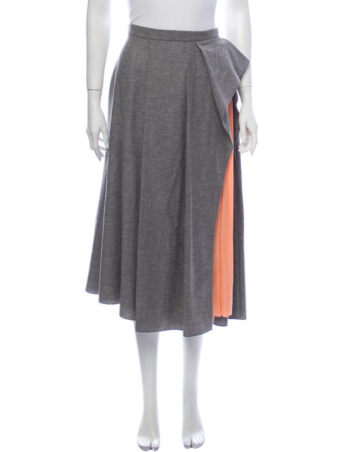 Vionnet Virgin Wool Midi Length Skirt w/ Tags Wool