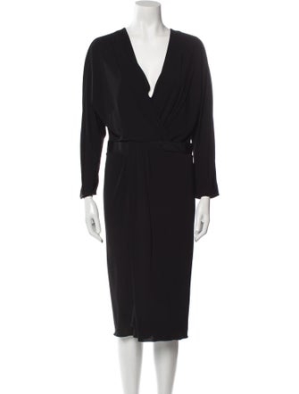 Vionnet V-Neck Midi Length Dress