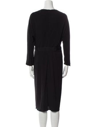 Vionnet V-Neck Midi Length Dress