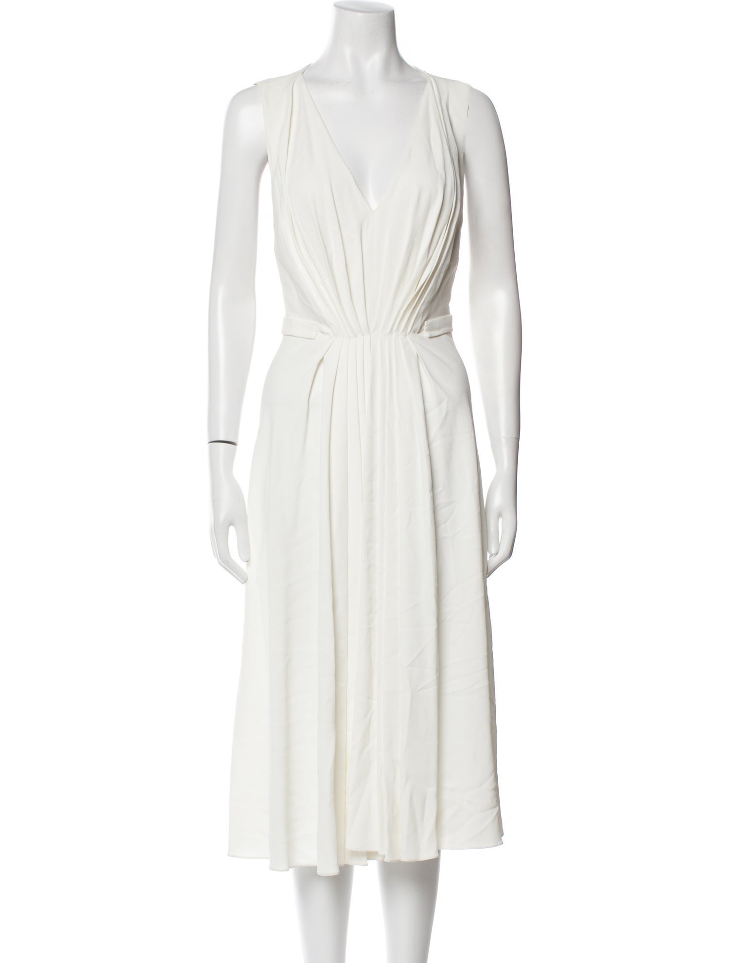 Vionnet V-Neck Midi Length Dress