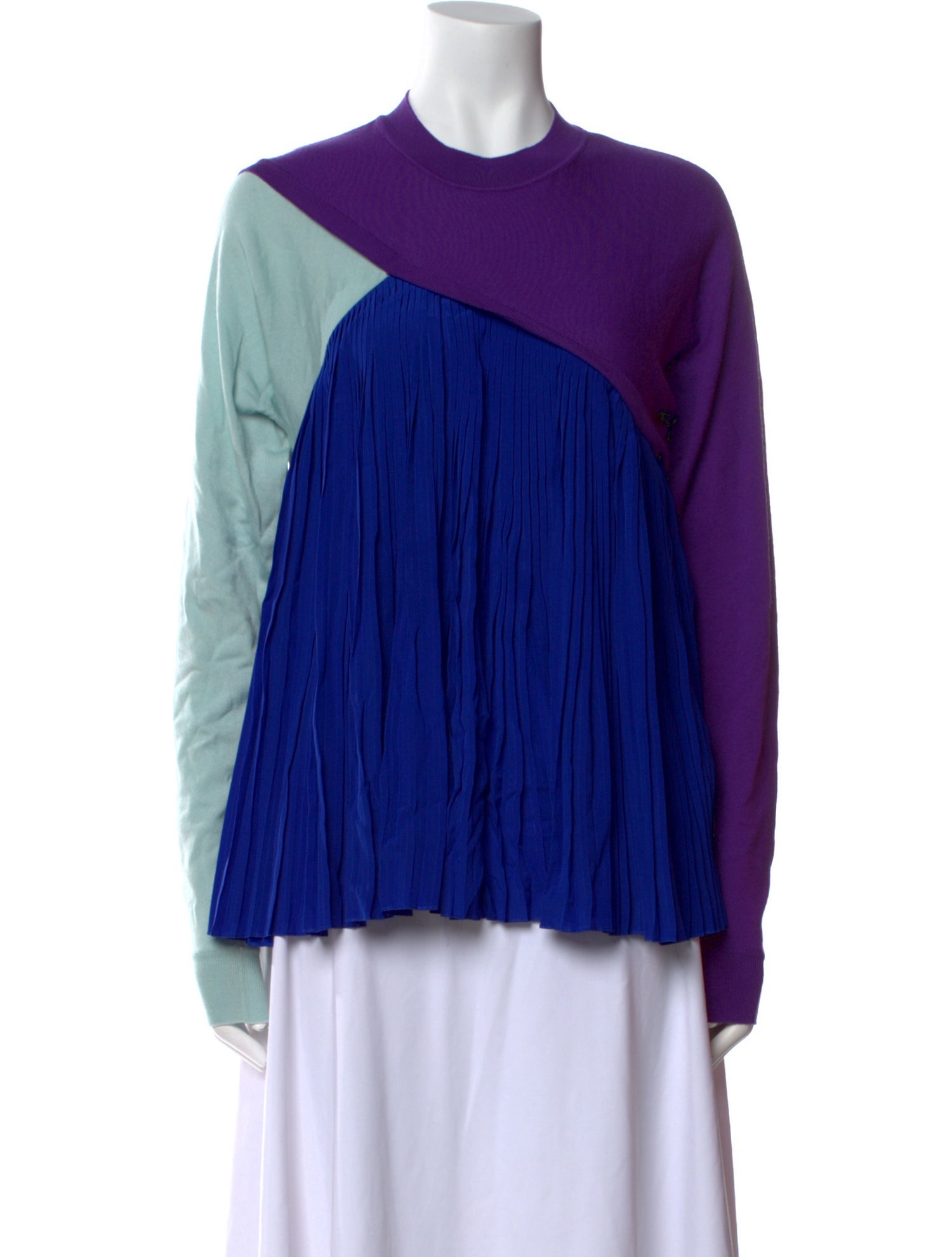 Vionnet Virgin Wool Crew Neck Blouse