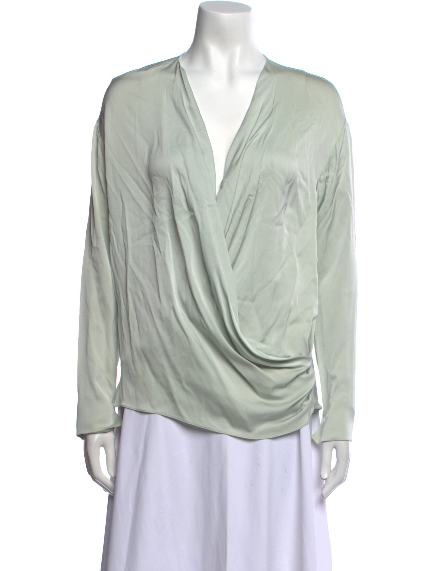 Vionnet Silk V-Neck Blouse