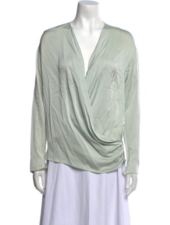 Vionnet Silk V-Neck Blouse