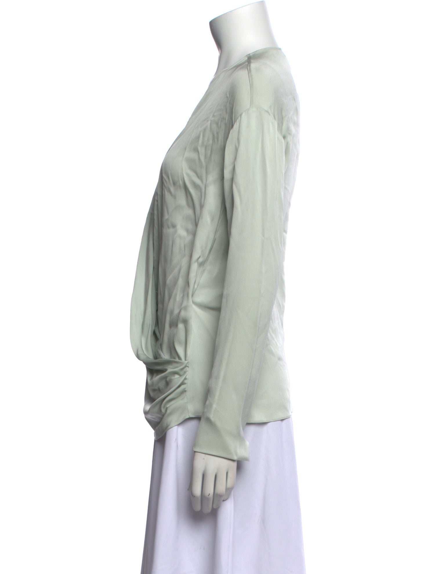 Vionnet Silk V-Neck Blouse