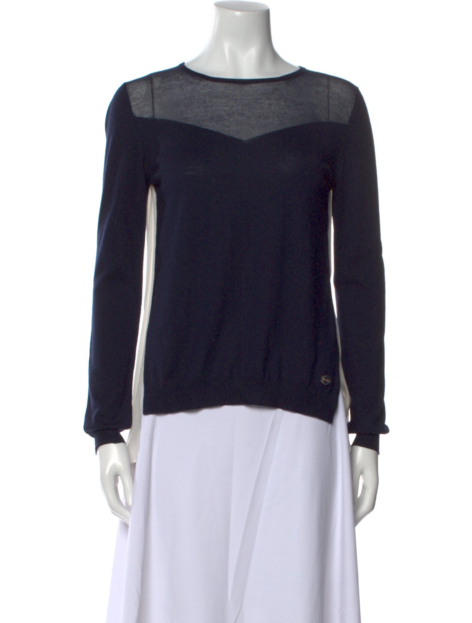 Vionnet Wool Colorblock Pattern Sweater