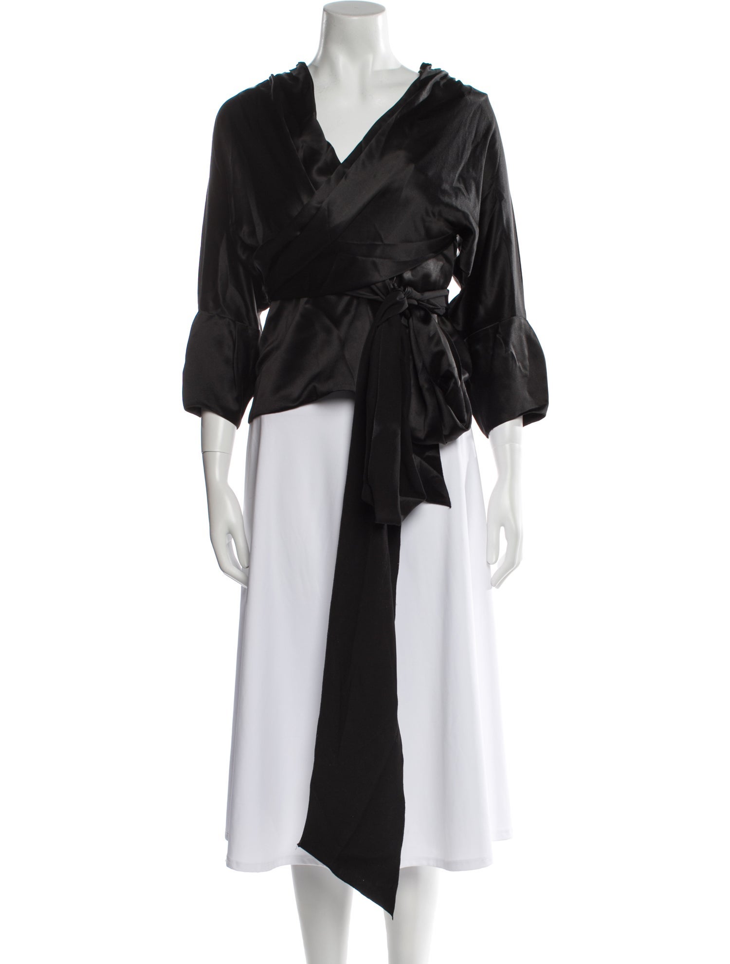 Vionnet Silk V-Neck Blouse