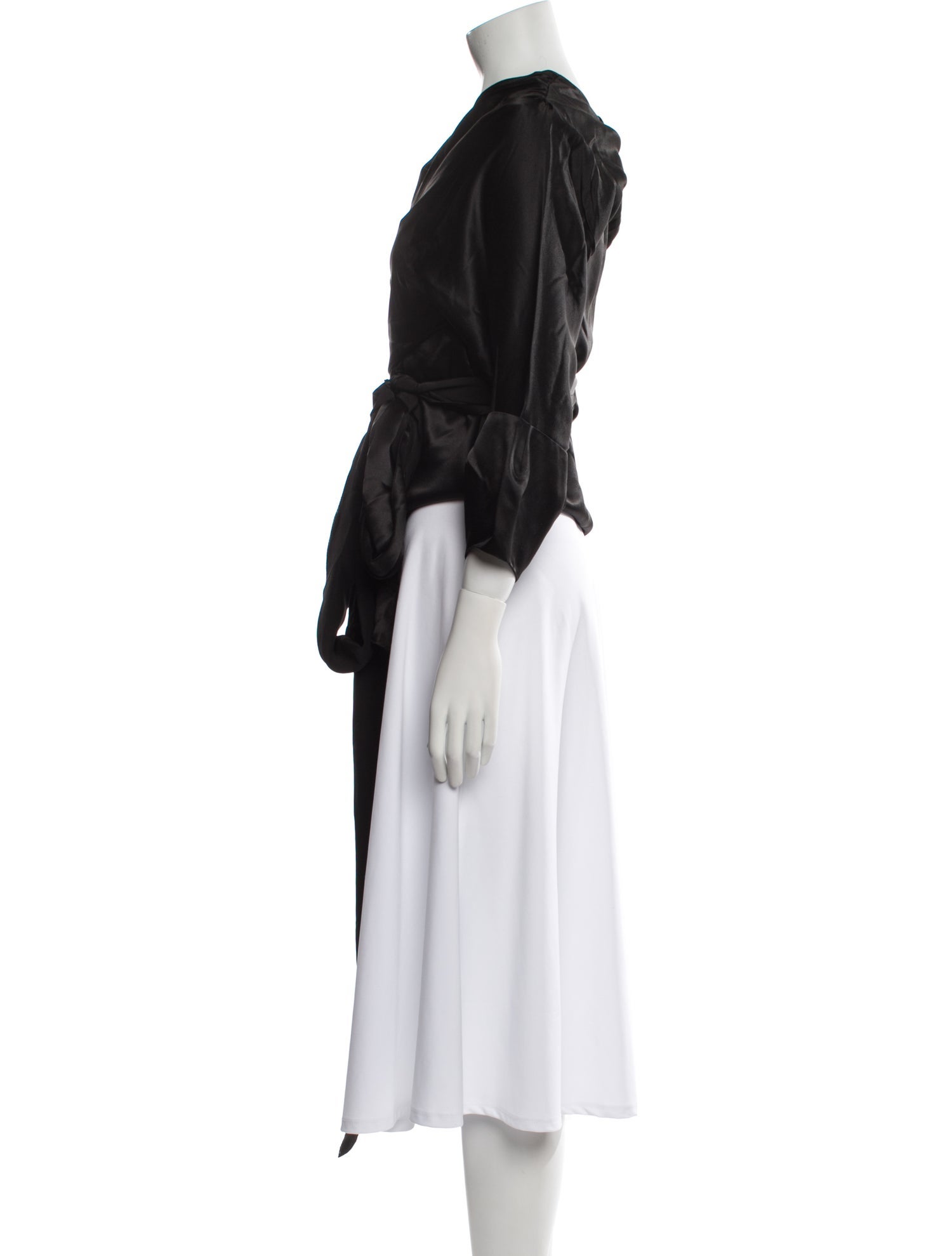 Vionnet Silk V-Neck Blouse