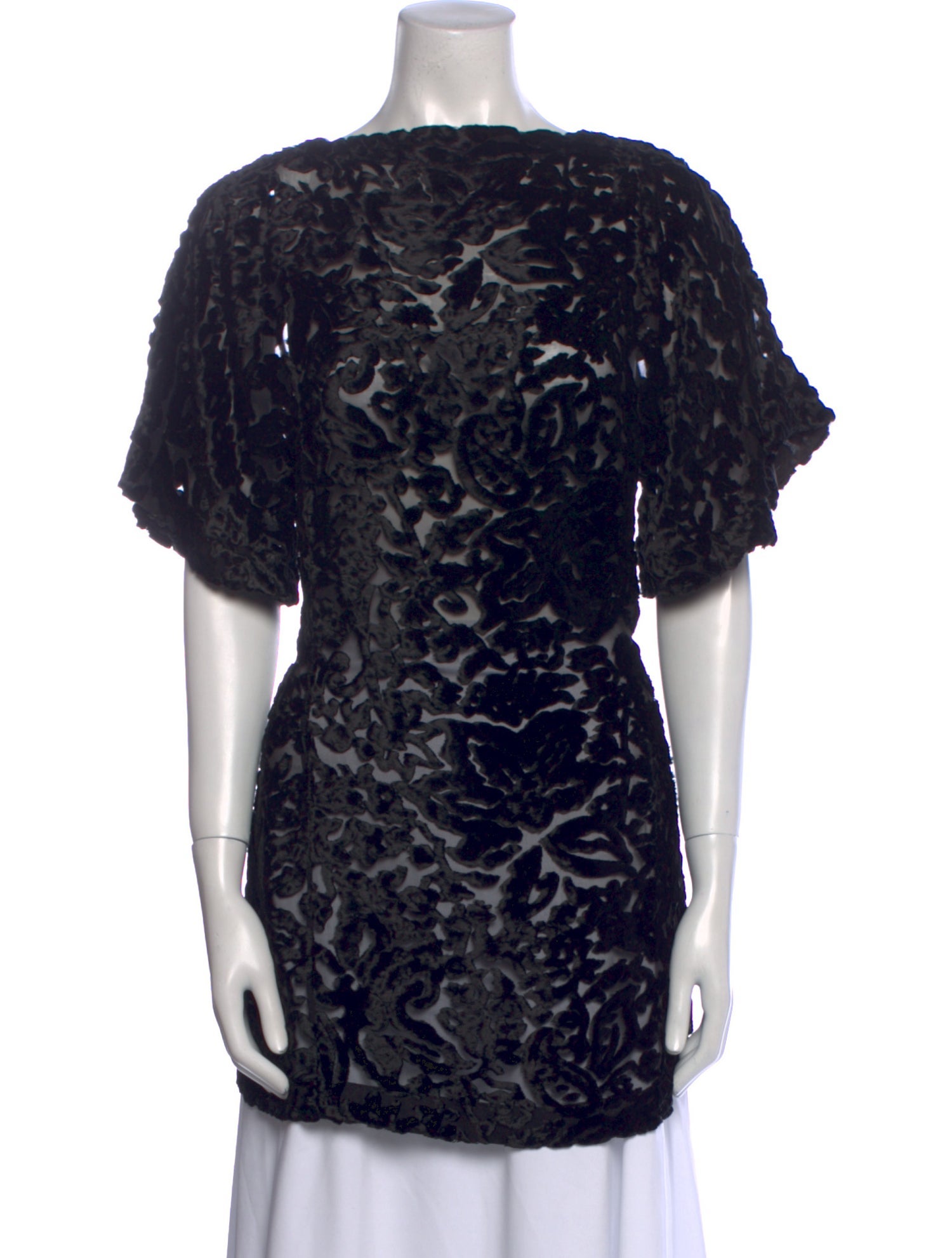 Vionnet Animal Print Bateau Neckline Tunic
