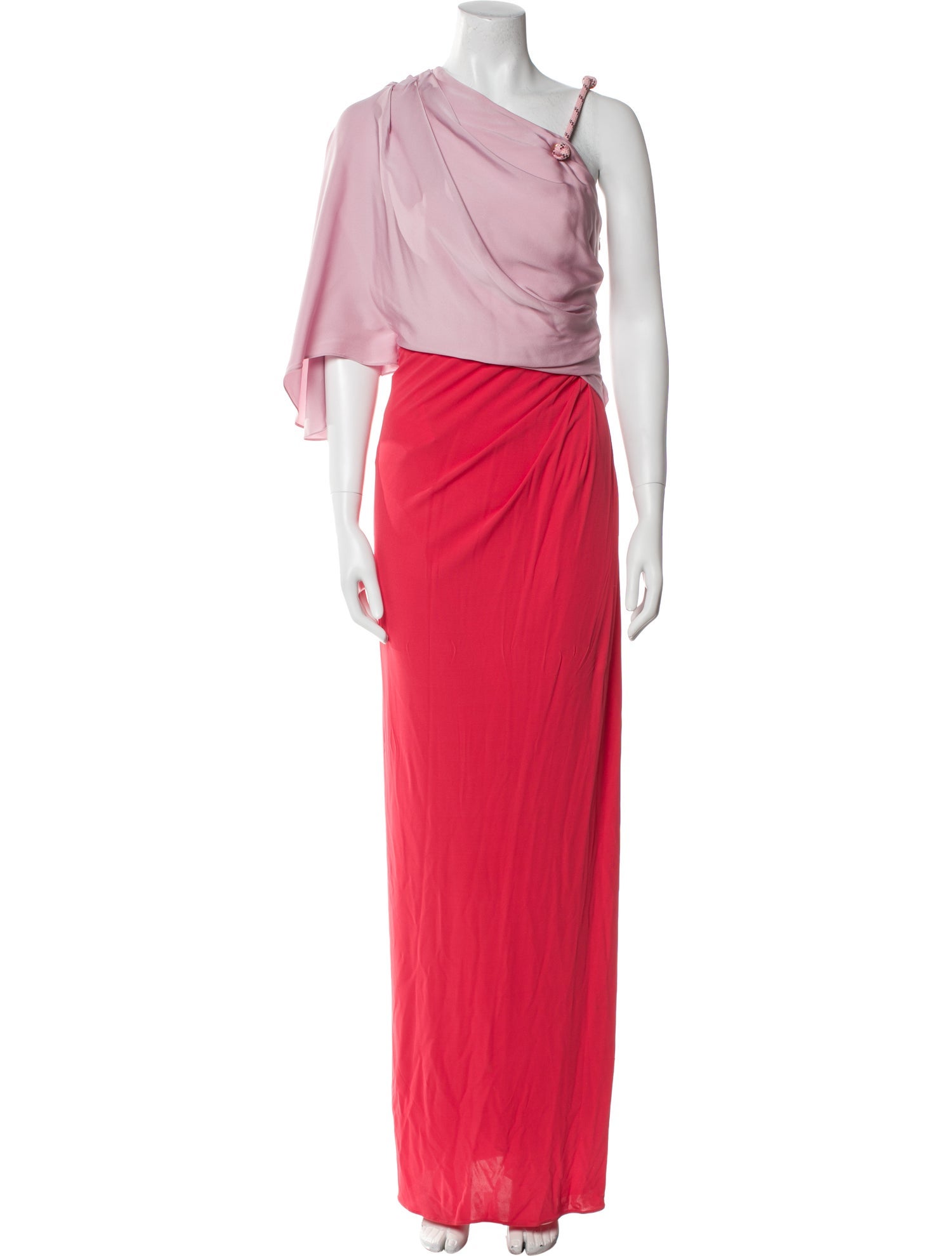 Vionnet One-Shoulder Long Dress