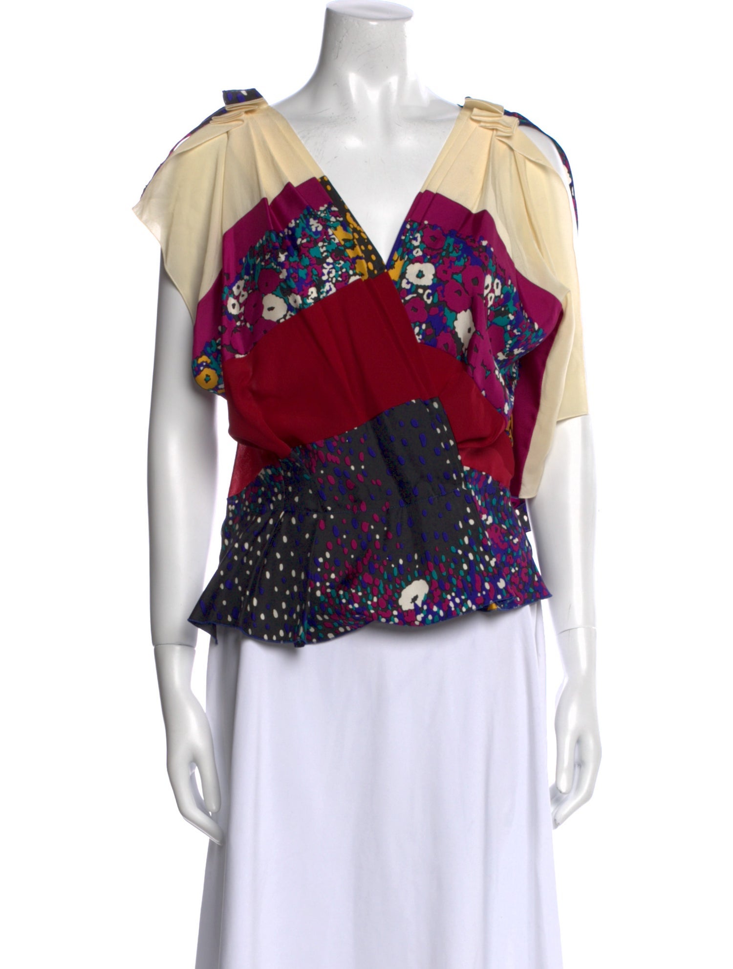 Vionnet Silk Floral Print Blouse