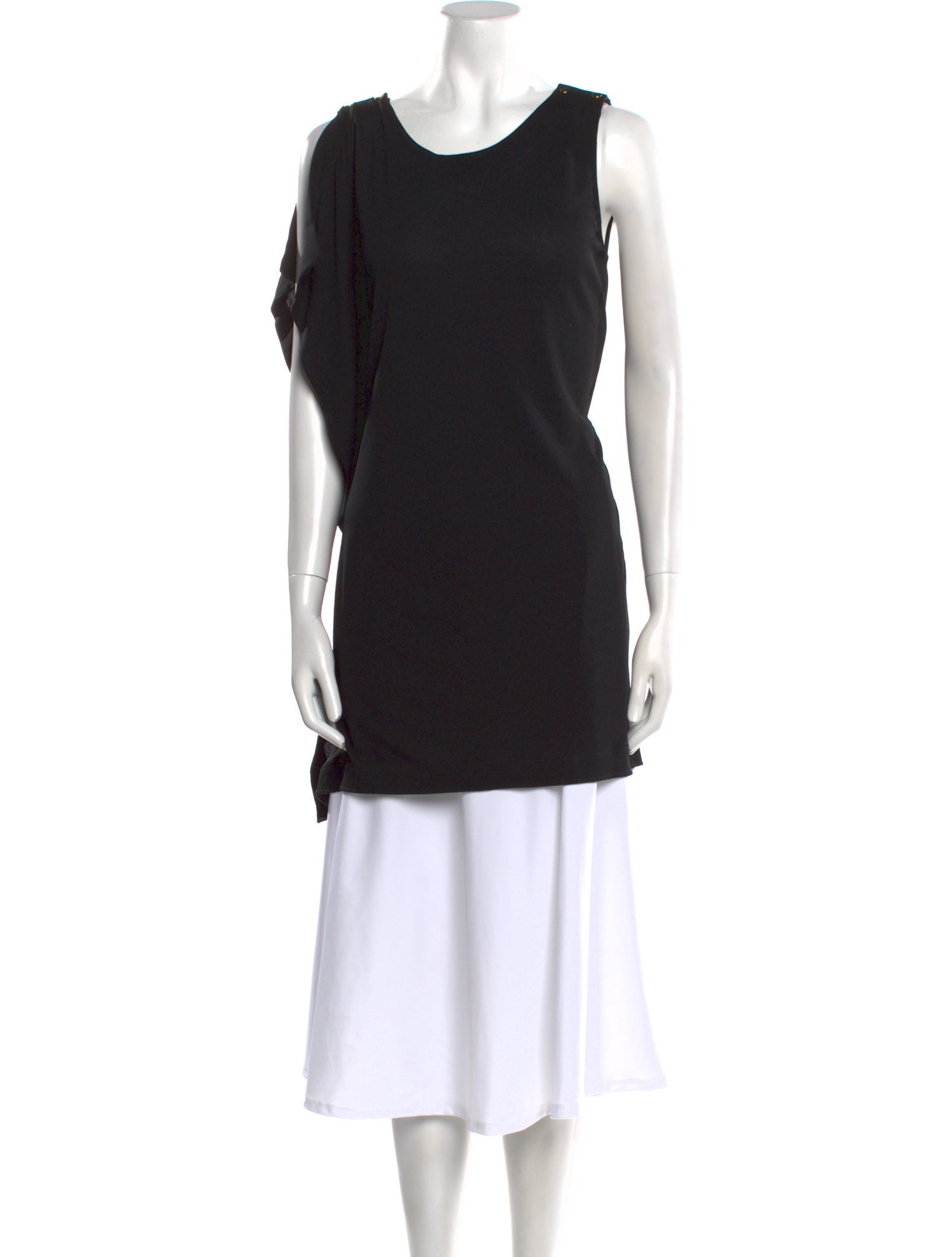 Vionnet Scoop Neck Short Sleeve Tunic