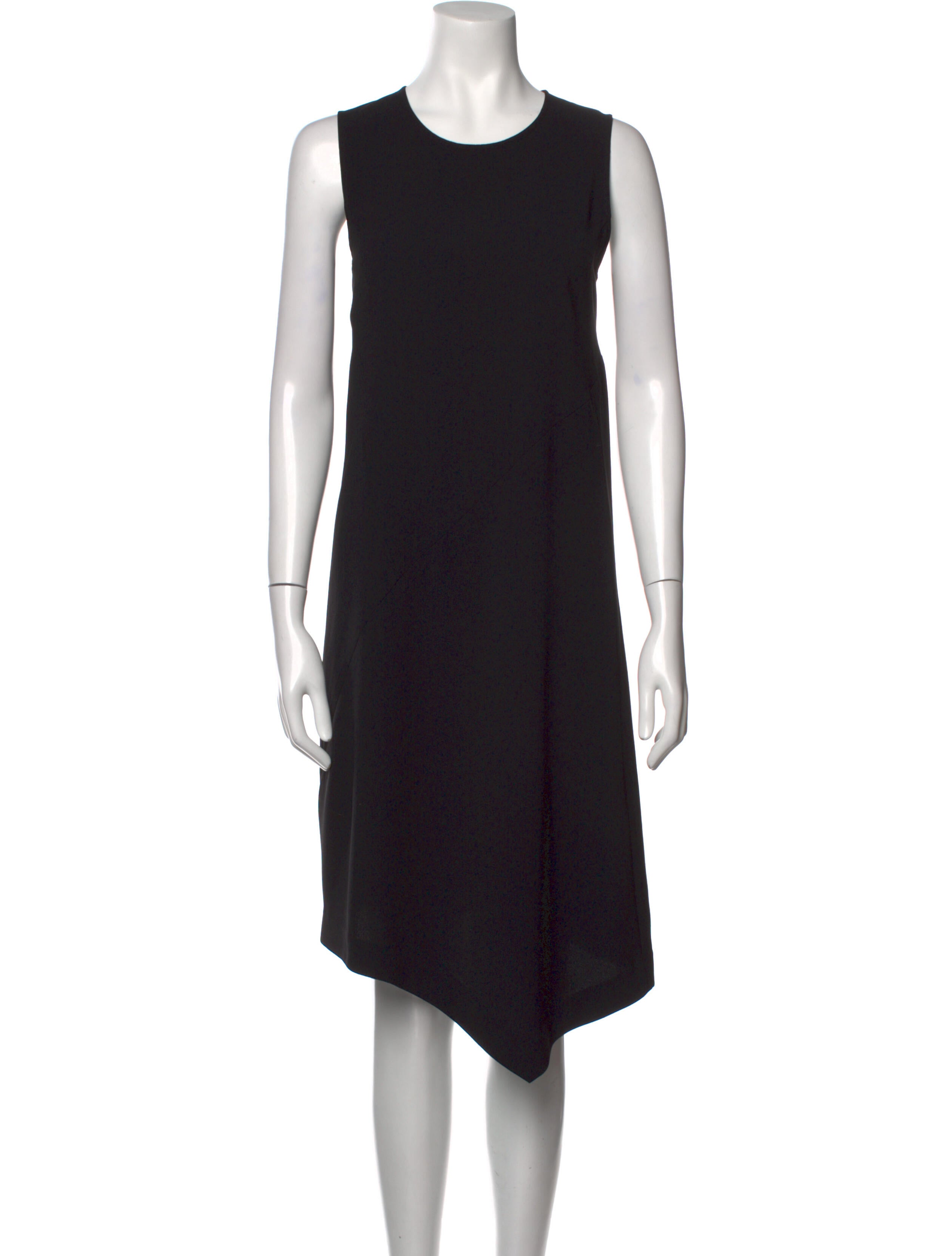 Victor Alfaro Crew Neck Midi Length Dress