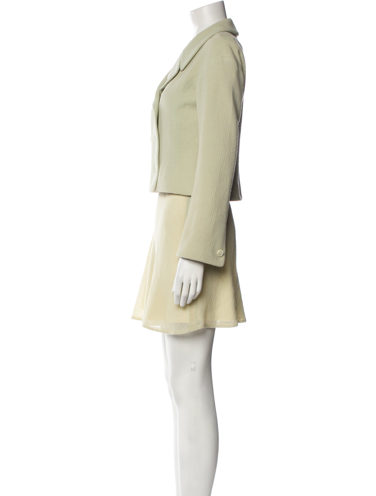 Victor Alfaro Wool Skirt Suit