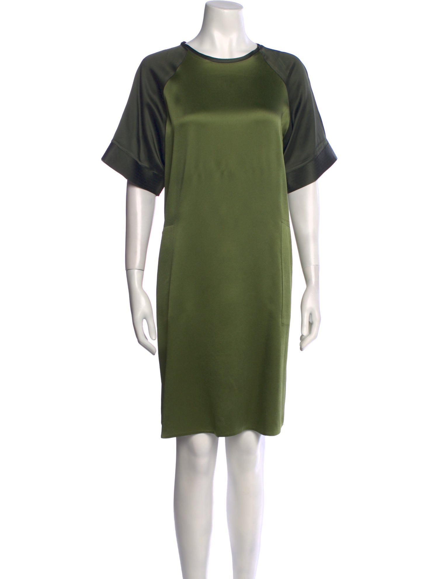 Victor Alfaro Crew Neck Knee-Length Dress