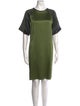 Victor Alfaro Crew Neck Knee-Length Dress
