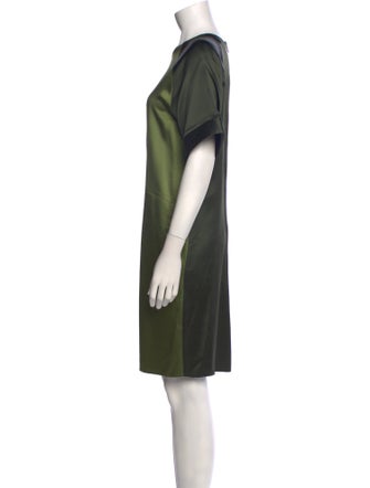 Victor Alfaro Crew Neck Knee-Length Dress