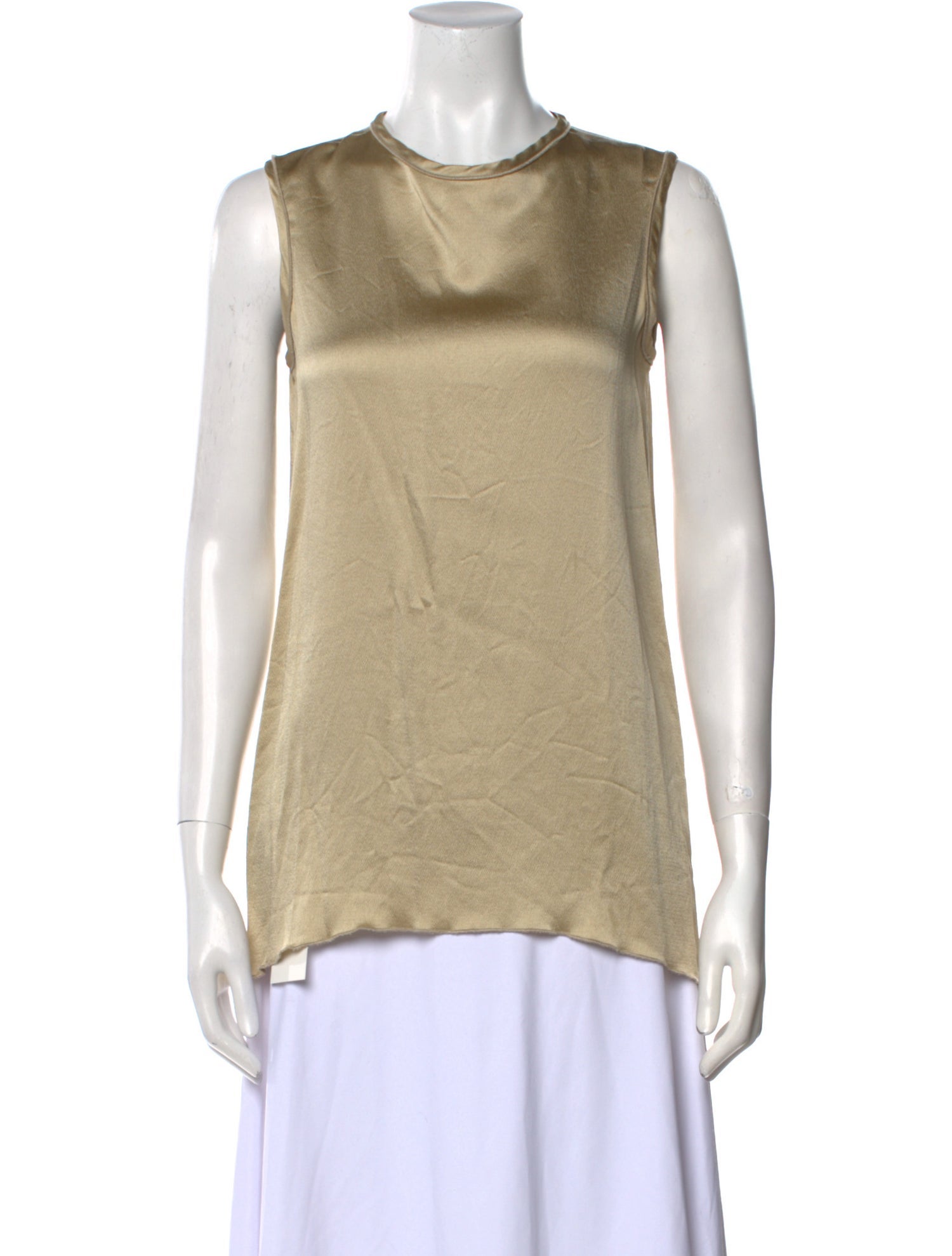 Victor Alfaro Crew Neck Sleeveless Top