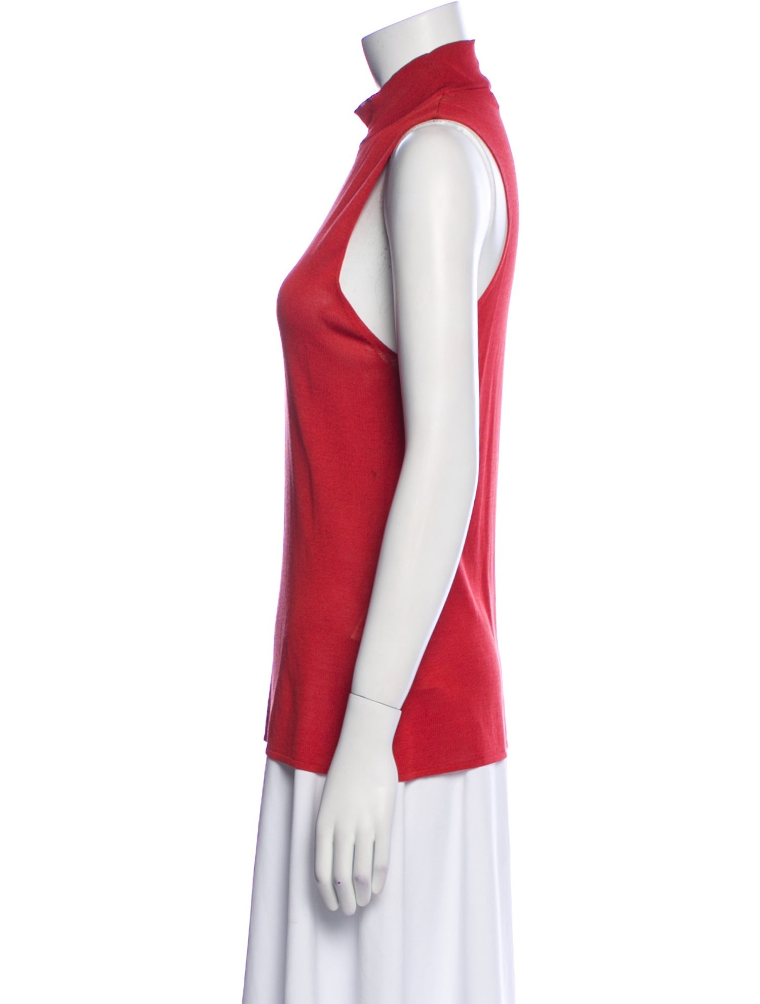 Victor Alfaro Silk Mock Neck Top