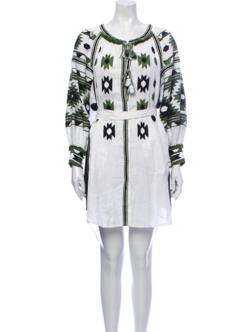 Vita Kin Linen Mini Dress White