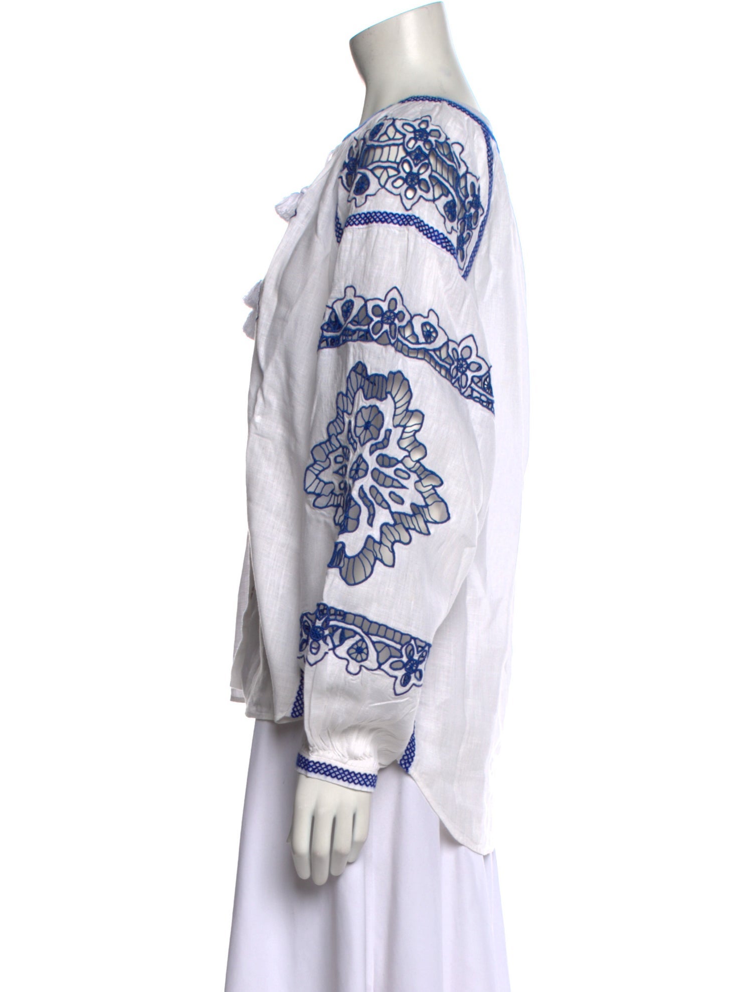 Vita Kin Linen Printed Blouse