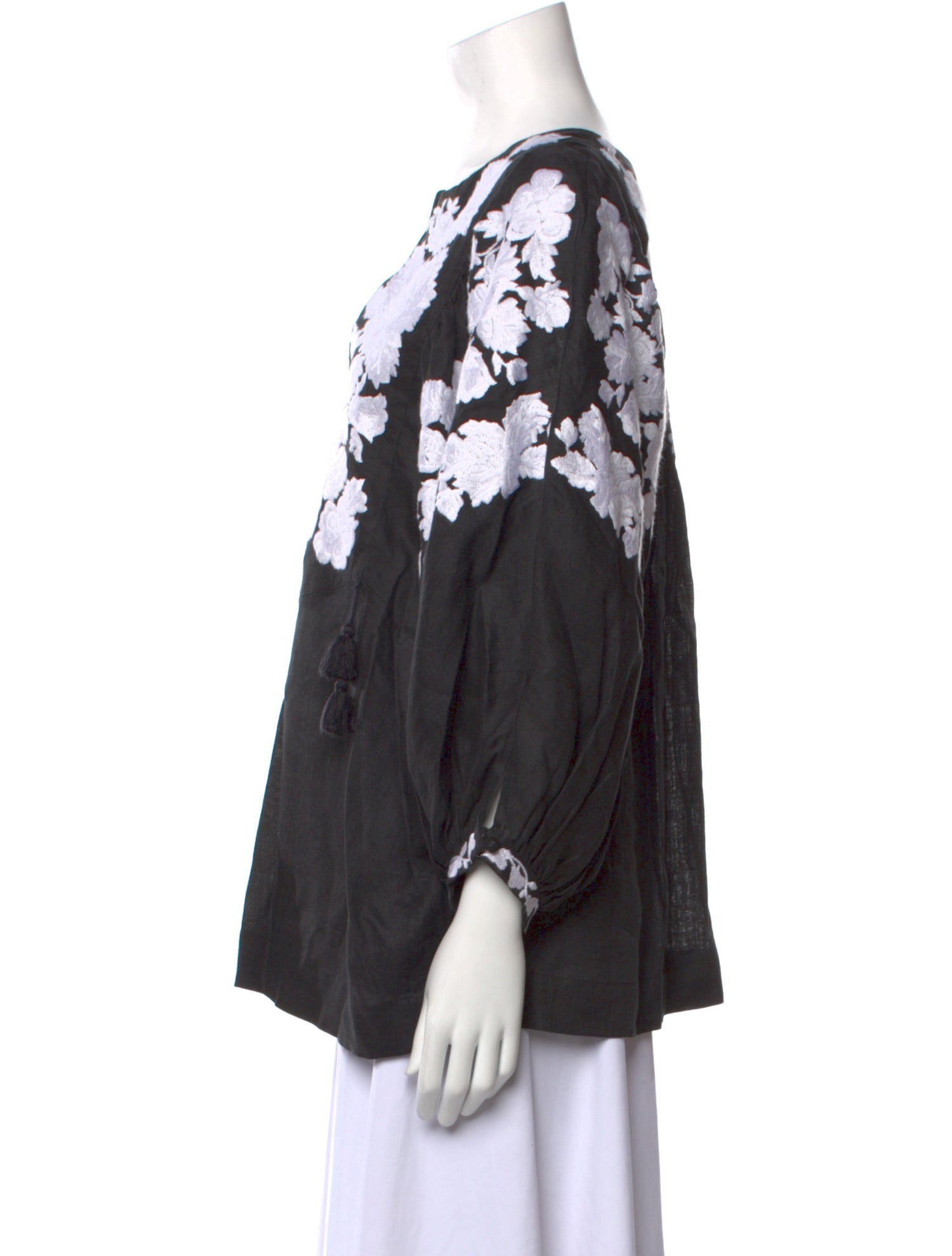 Vita Kin Linen Floral Print Blouse