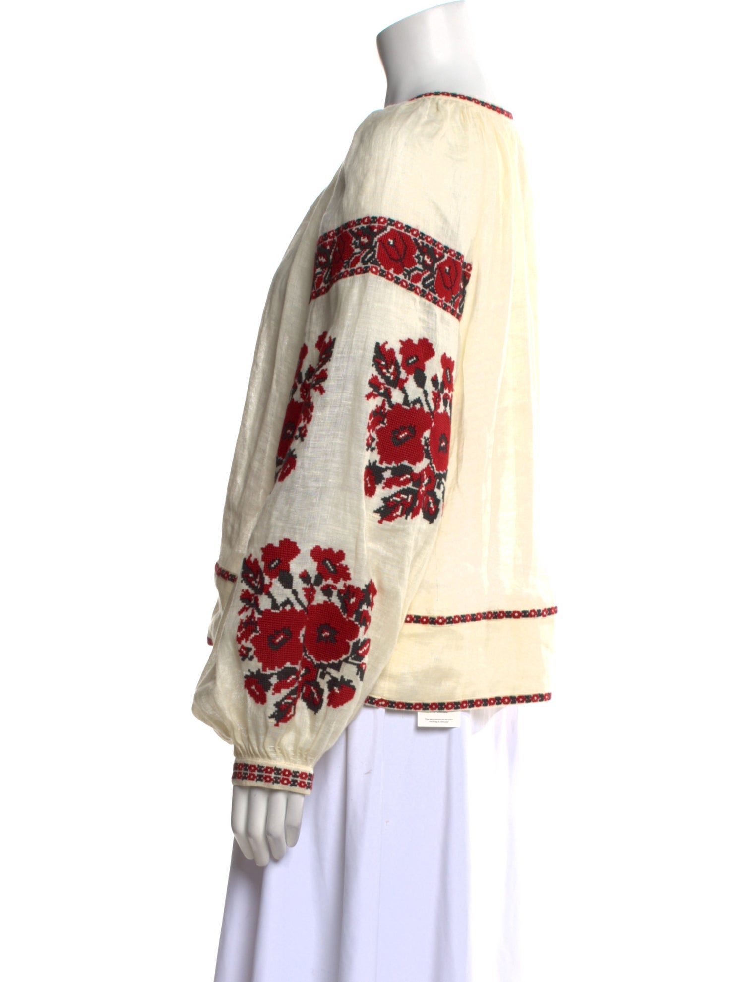 Vita Kin Linen Printed Top