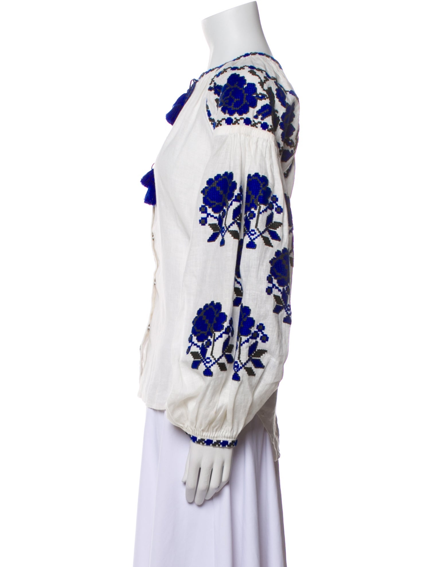 Vita Kin Linen Printed Blouse