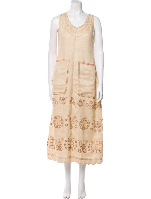 Vita Kin Linen Midi Length Dress