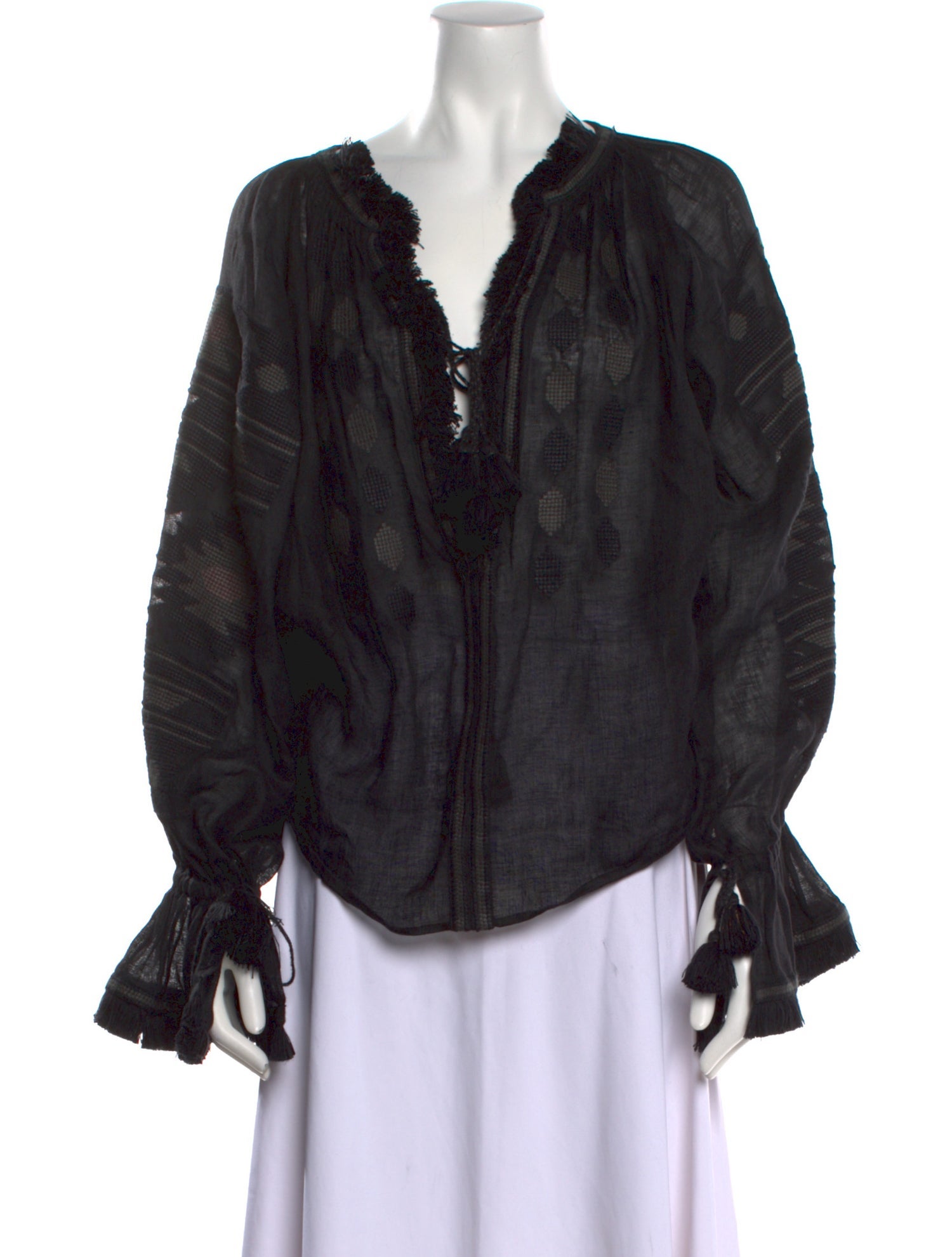 Vita Kin Linen Printed Blouse