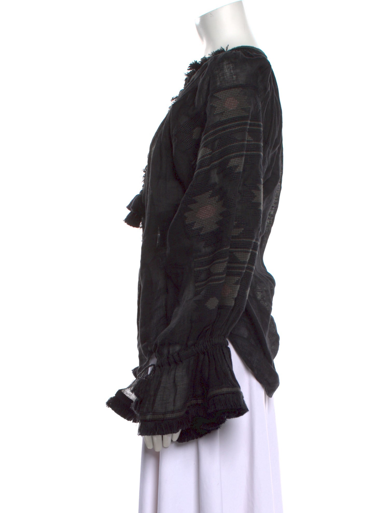 Vita Kin Linen Printed Blouse