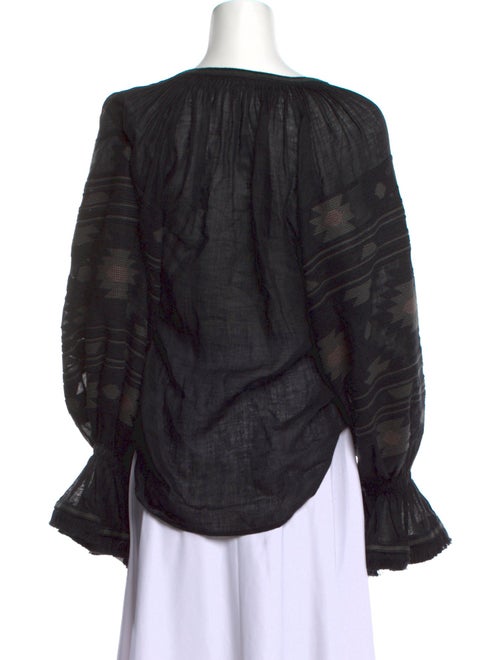 Vita Kin Linen Printed Blouse