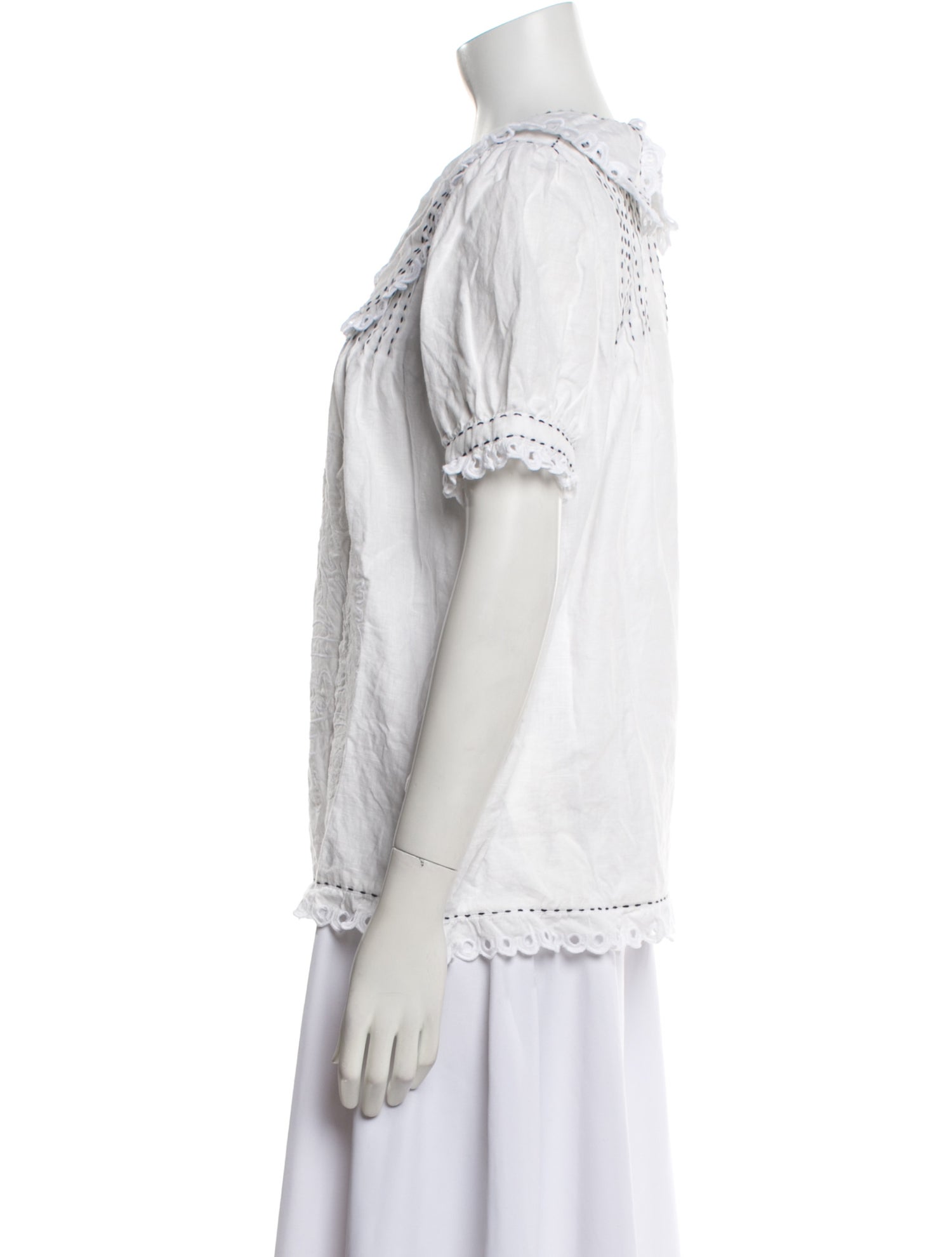 Vita Kin Linen Short Sleeve Polo