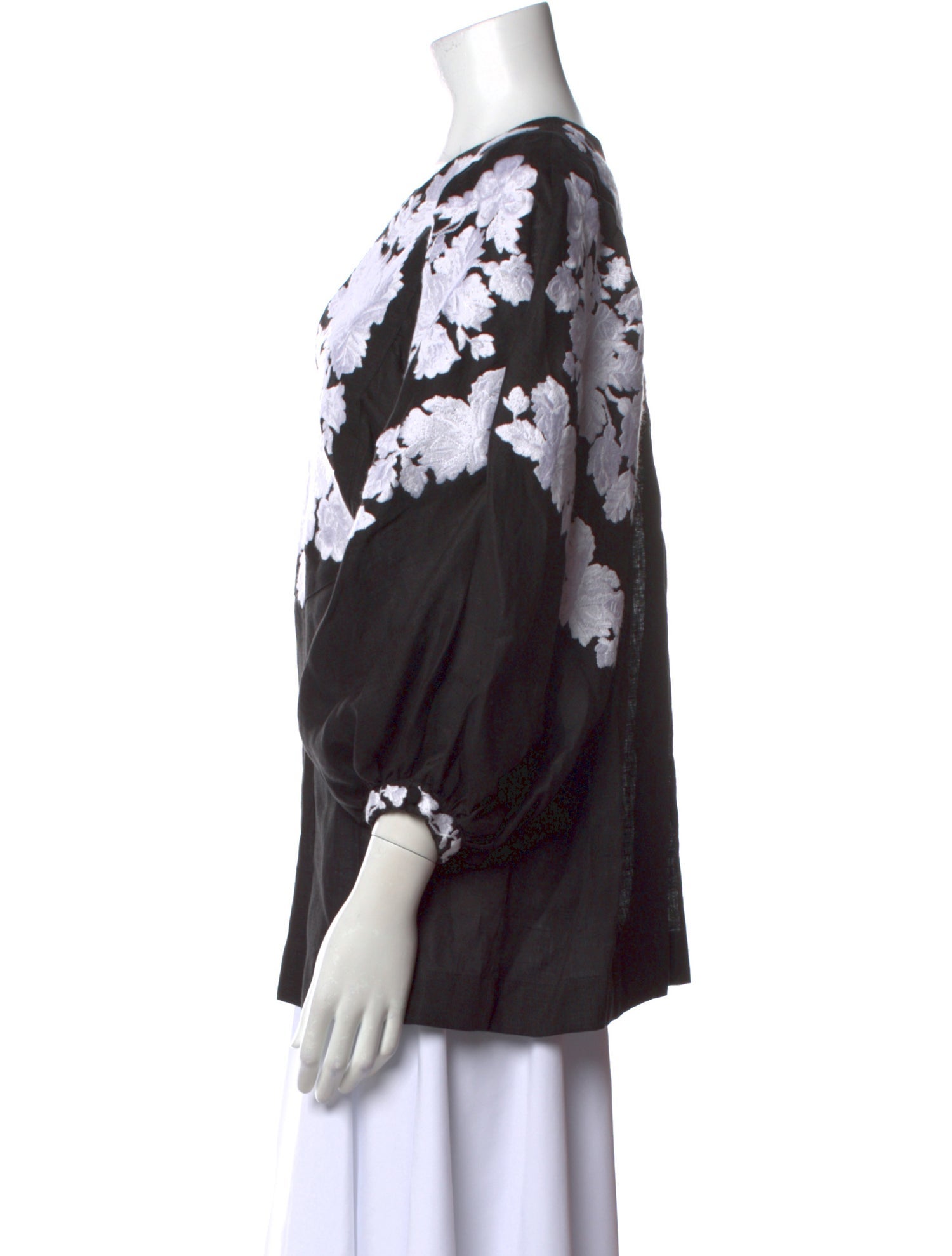 Vita Kin Linen Floral Print Blouse