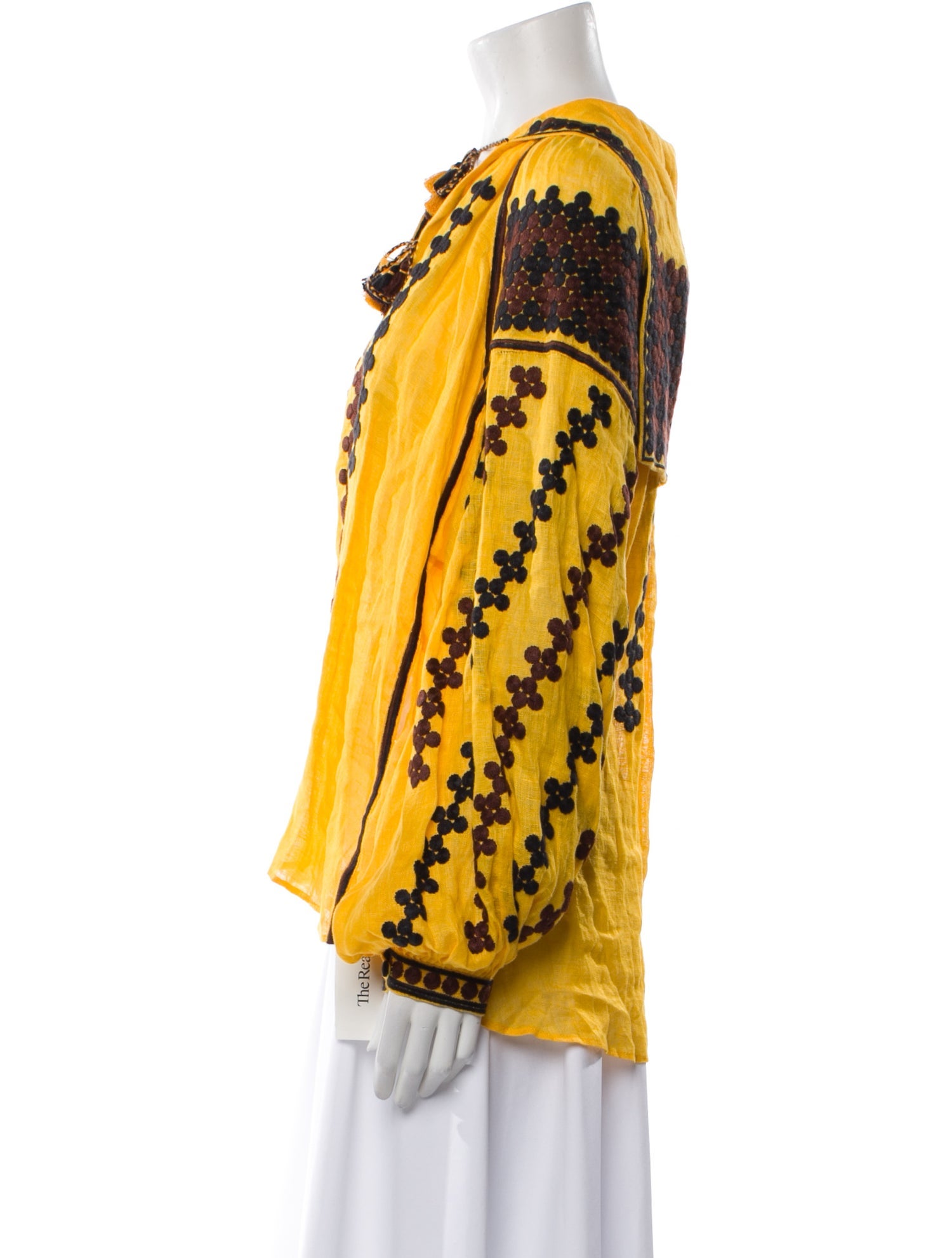 Vita Kin Linen Mock Neck Sweatshirt