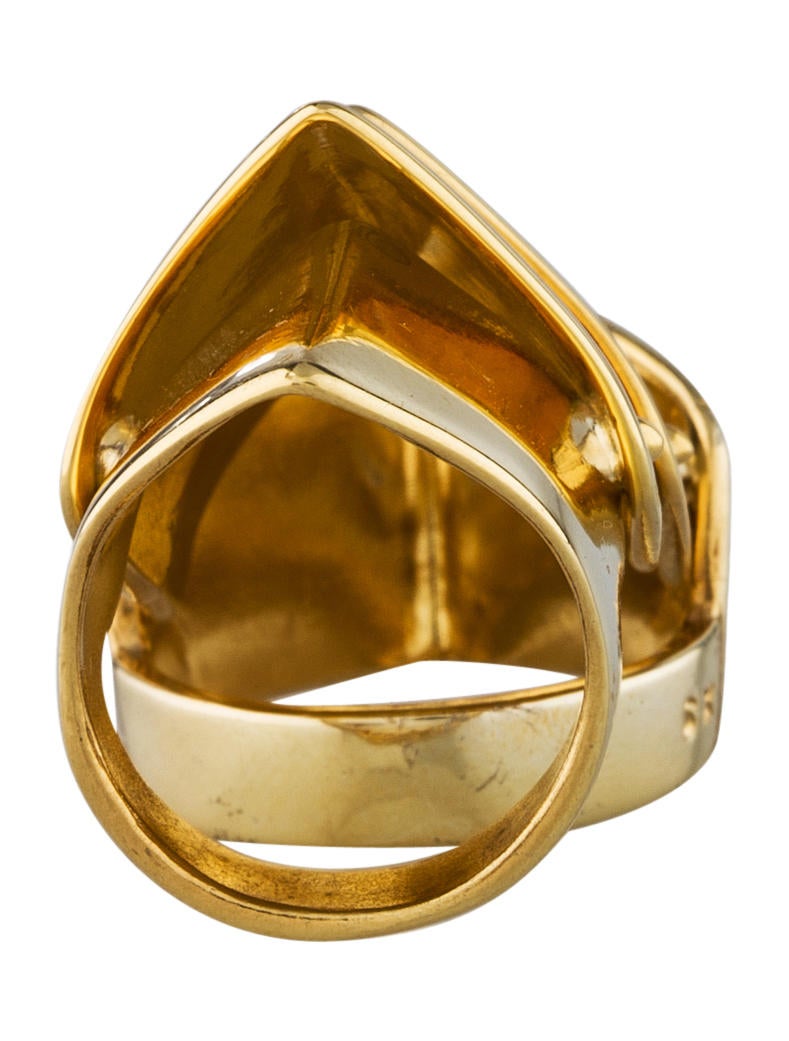 Vivienne Westwood Hinged Armour Ring - Gold - VIV20108 | The RealReal