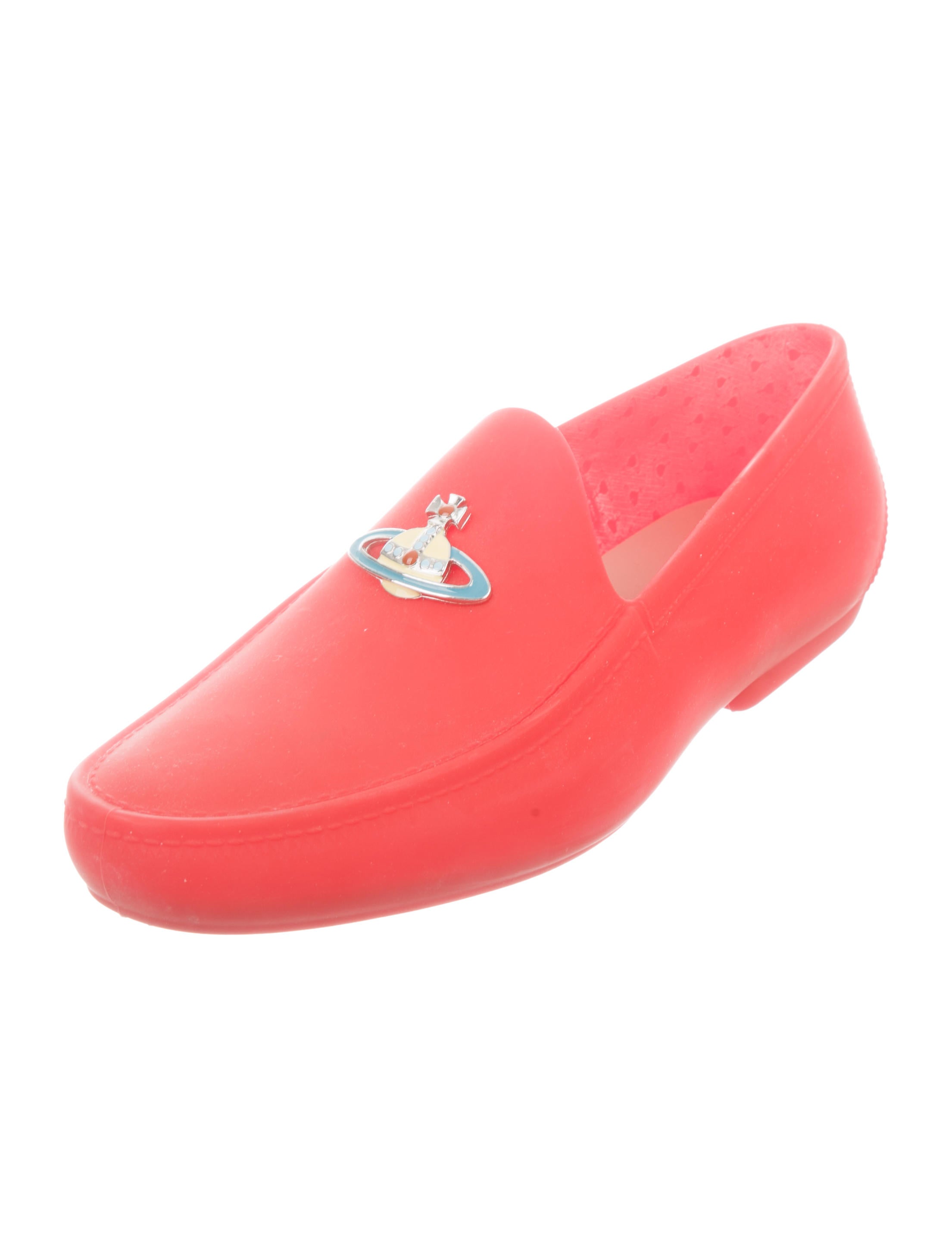 Vivienne Westwood Orb Rubber Loafers - Red Loafers, Shoes - VIV23760 | The  RealReal
