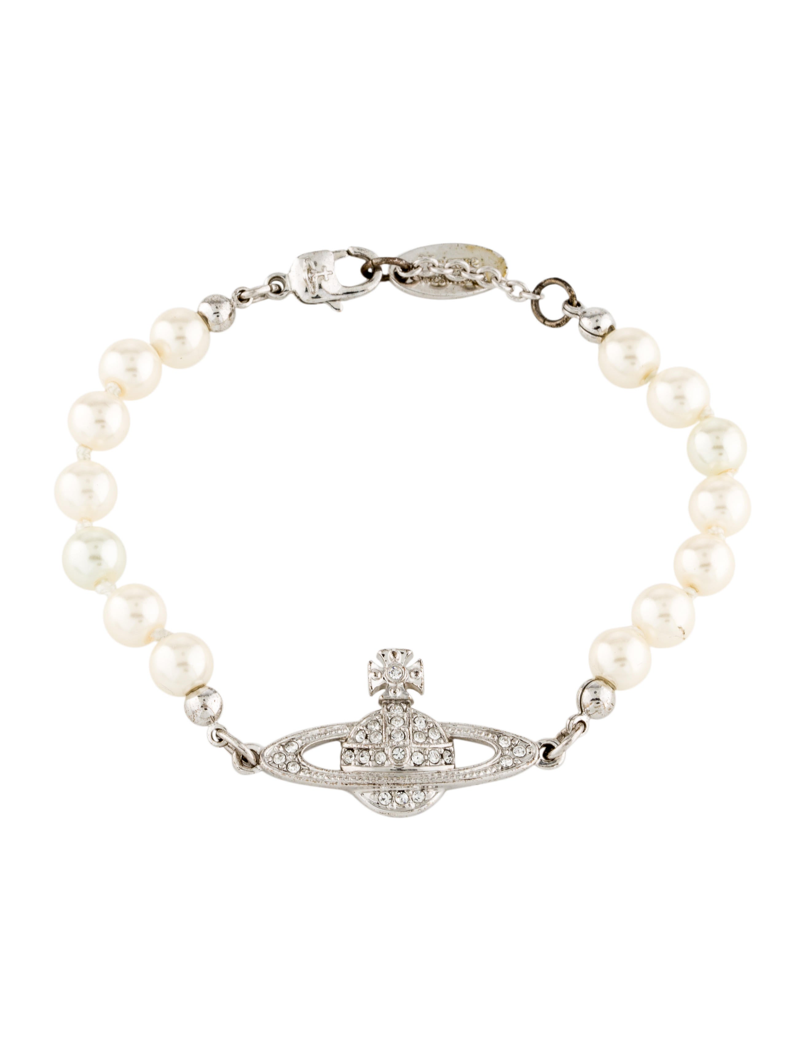 Vivienne Westwood Faux Pearl & Crystal Mini Bas Relief