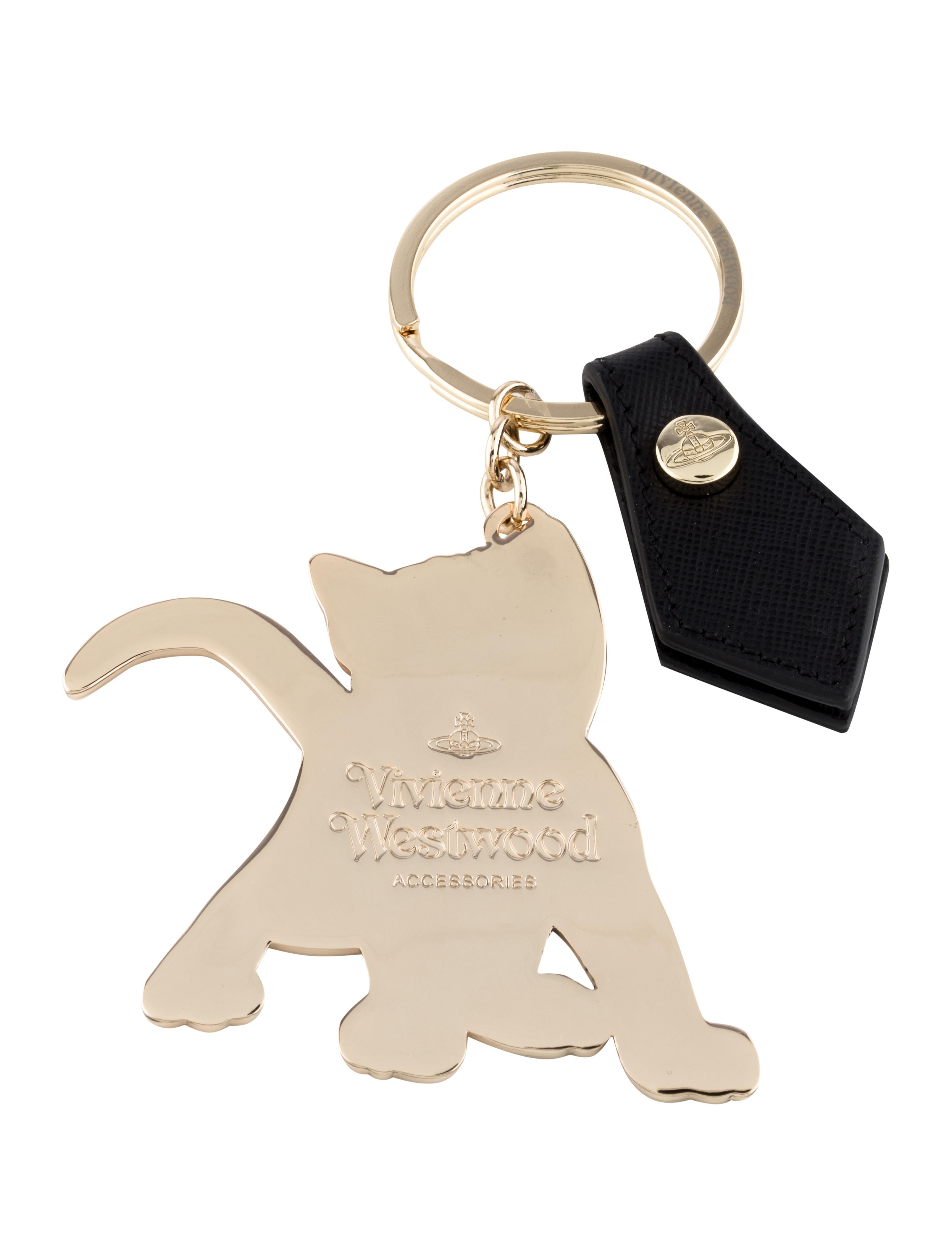 Vivienne Westwood Black Cat Keychain w/ Tags - Black Keychains