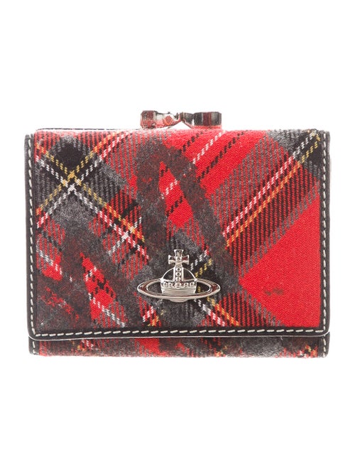 Vivienne Westwood Plaid Compact Wallet multicolor