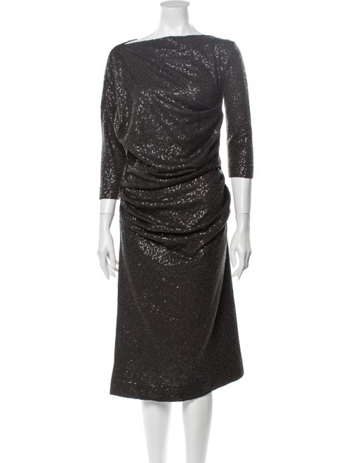 Vivienne Westwood Draped Sequin Dress black
