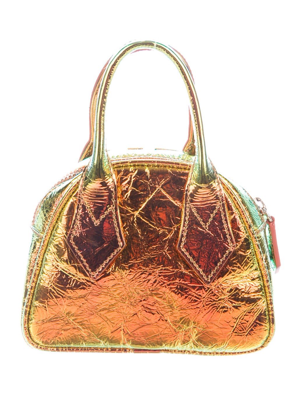 Vivienne Westwood Iridescent Mini Yasmine Handle Bag - Metallic