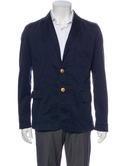 Vivienne Westwood Embroidered Accent Blazer Blue