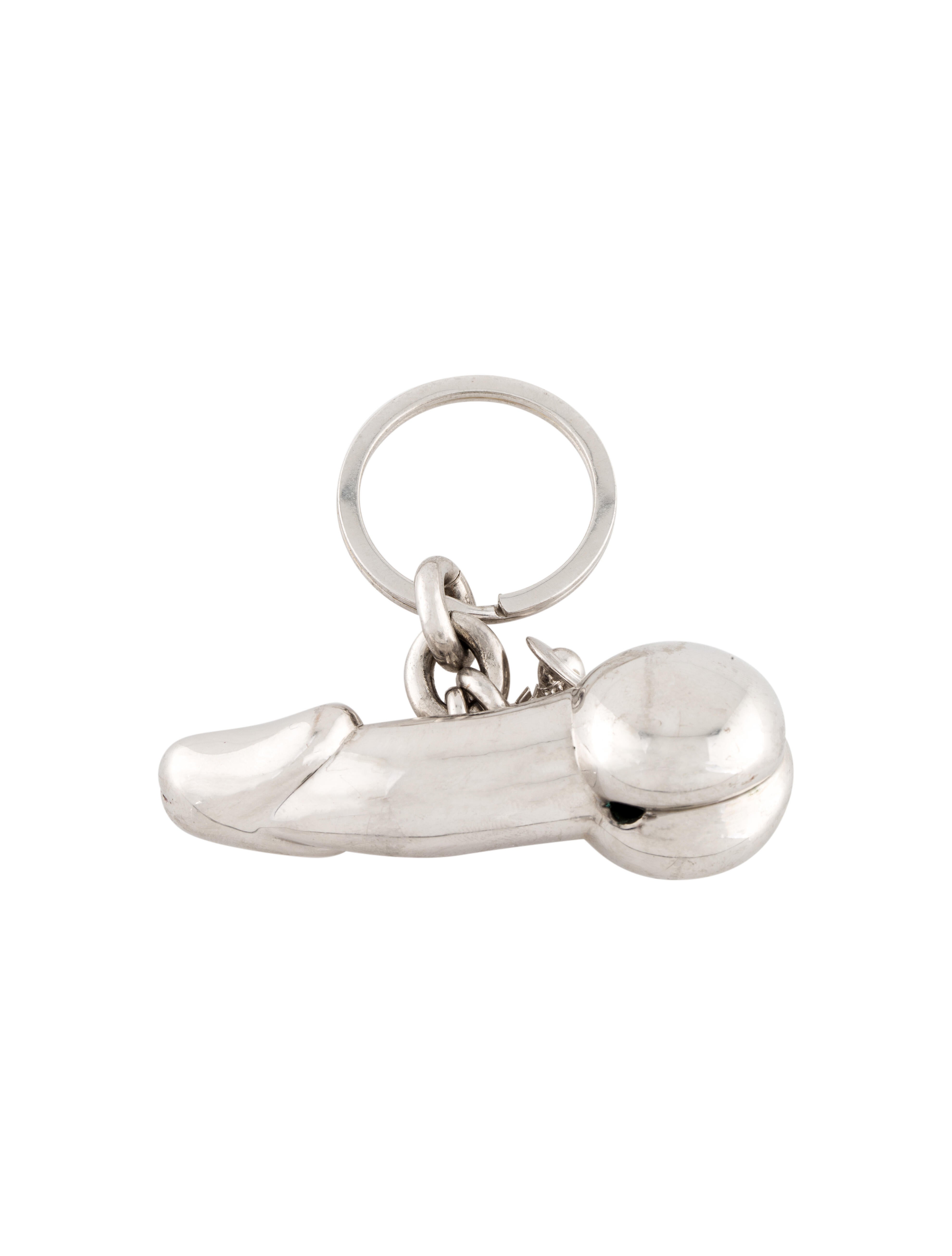 Vivienne Westwood Penis Metal Keychain - Silver Keychains Vivienne Westwood Penis Metal Keychain - Silver Keychains
