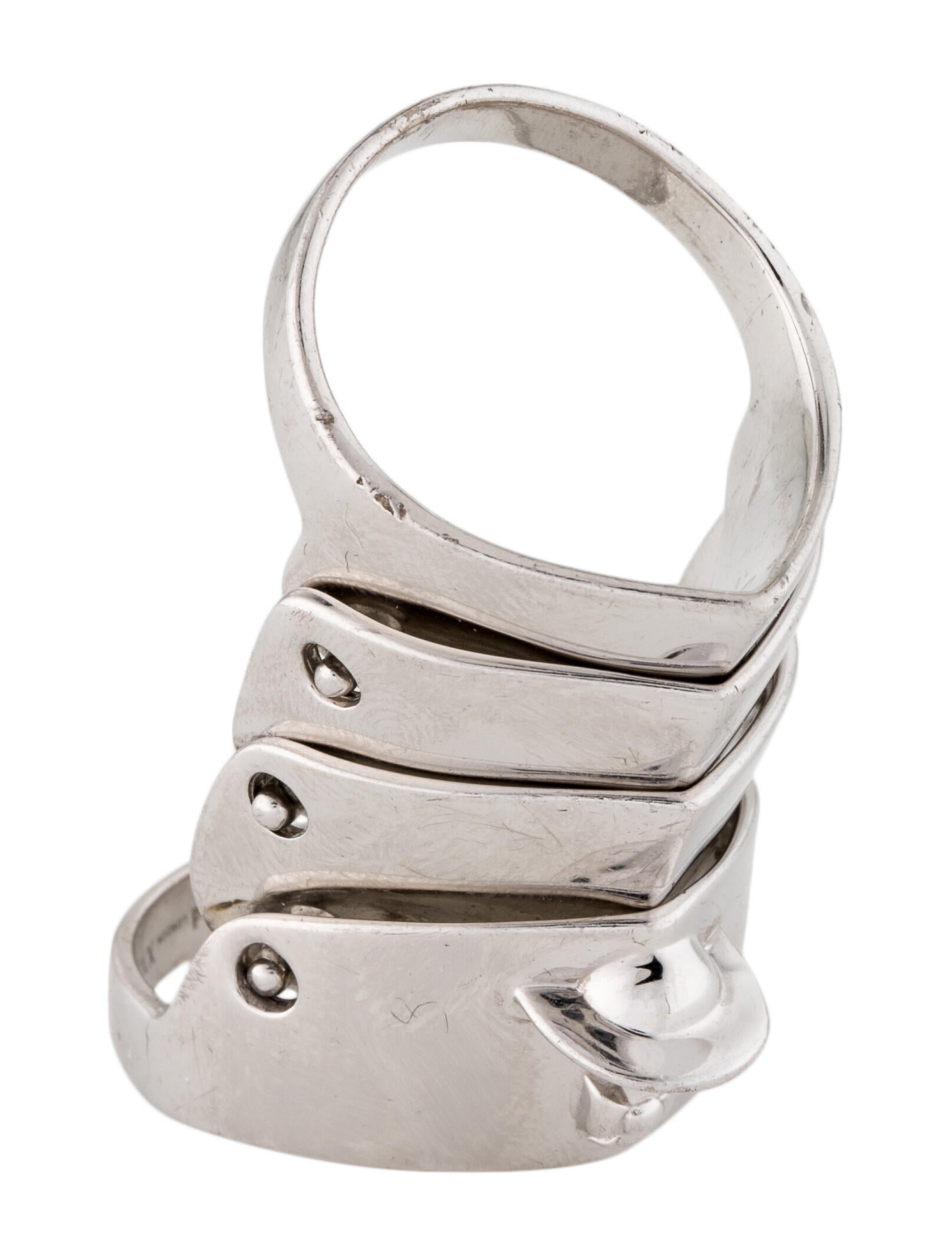 Vivienne Westwood Armour Ring Sterling Silver Cocktail Ring, Rings VIV33158 The RealReal