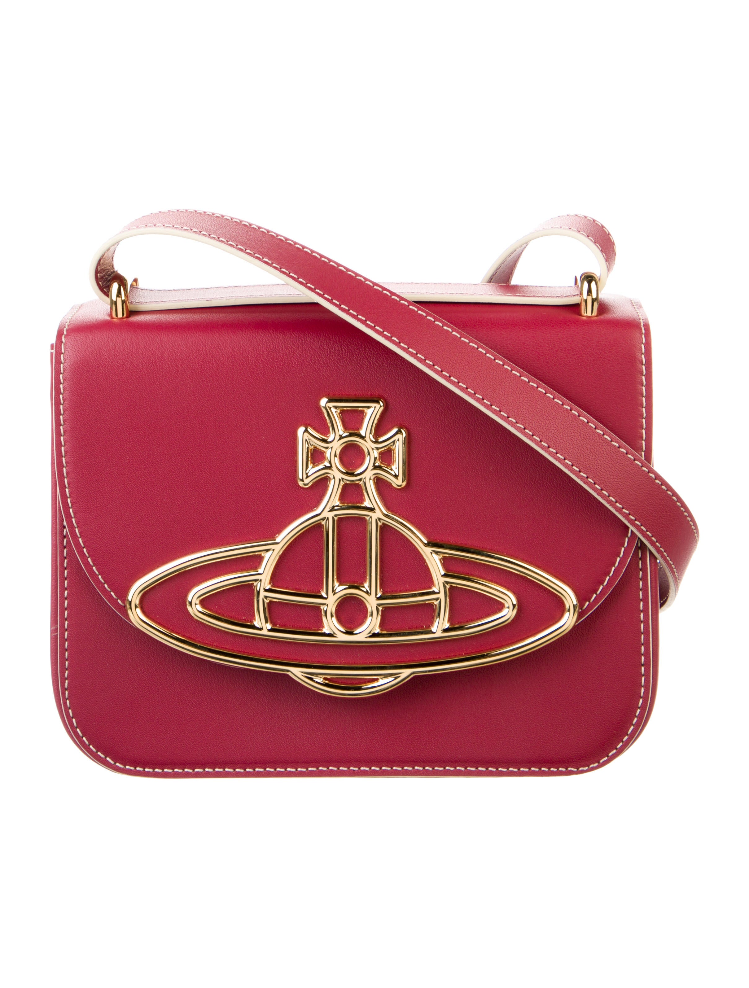 Vivienne Westwood Leather Crossbody Bag Red Crossbody Bags, Handbags