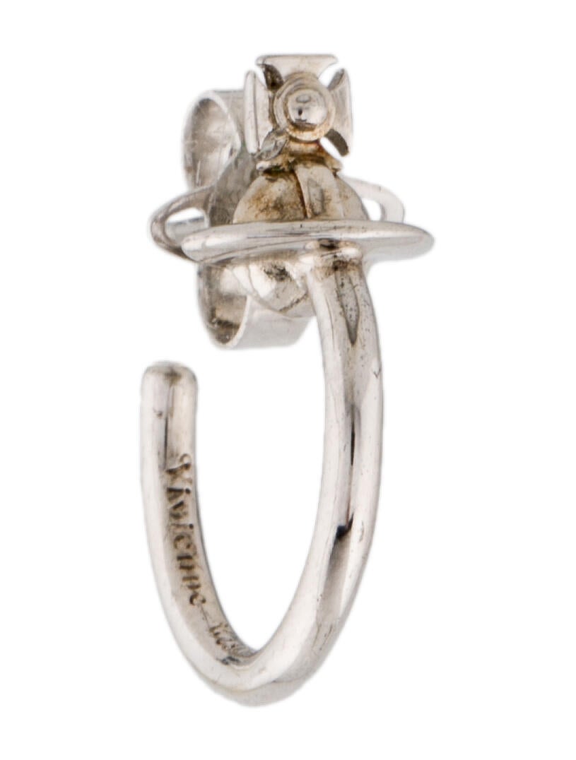 ★Vivienne Westwood★ Vivienne Westwood Vera Hoop Men's Earr Vivienne Westwood Man. Vera Single Hoop Earring - Brass Hoop